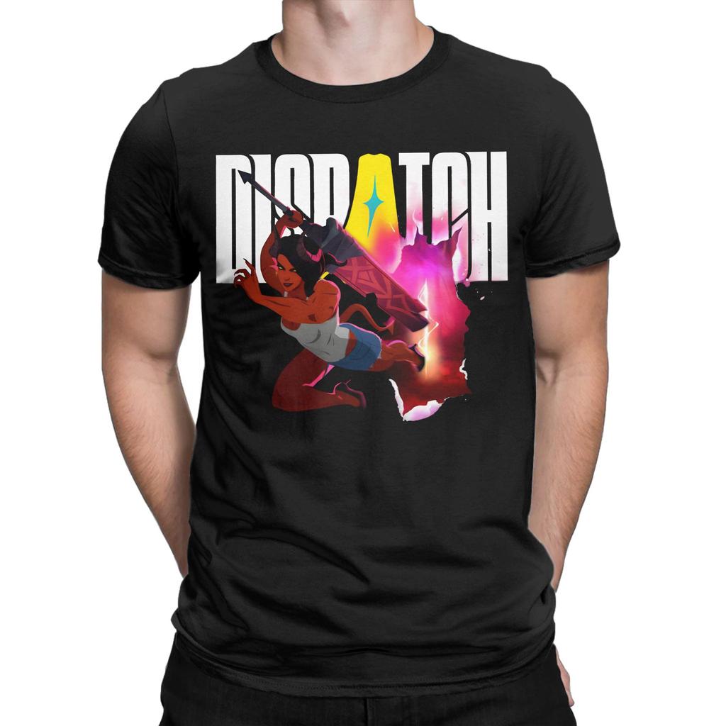 Graphic Printed Dispatch Video Game T Shirt For Unisex  100% Cotton Tee Shirt Short Sleeve Tops