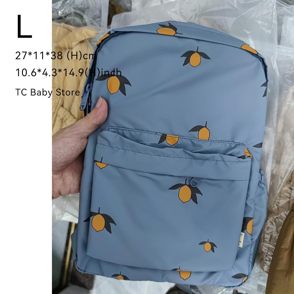 Ks Baby Backpack Parent-Child 2022 Kids Schoolbag Kindergarten Bags Brand Travel Mom Cherry Lemon Children'S Boys Girls Storage