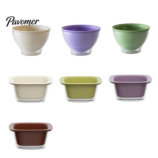 Space Saving Kitchen Organizer for Vegetables Double Layer Drain Basket, Fruit And Vegetable Washing Bowl, Transparent Bowl with Holes PET Fine