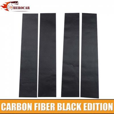 Car Window Pillar Post Trim Sticker Decal For Ford F150 2009-2014 Carbon Fiber