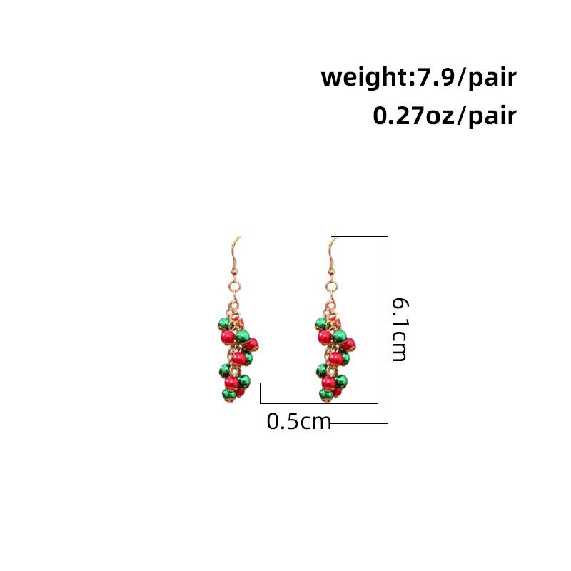 Personalized Christmas earrings, stud earrings, female creative new bells, Christmas tree gifts