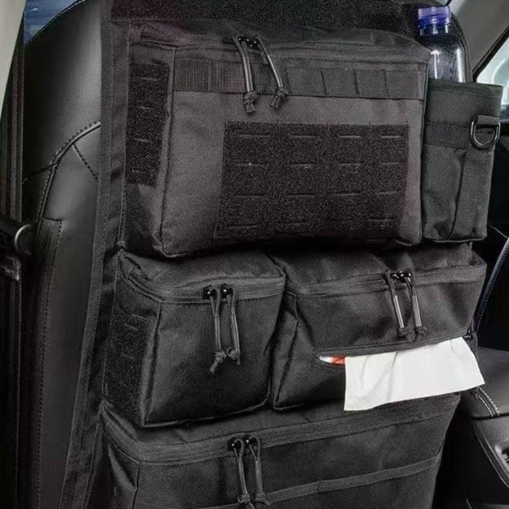 Portable Car Seat Back Storage Bag Multifunctional Hanging Rear Seat Bag  Camping Accessories