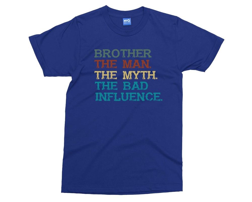 Brother Funny TShirt The Unisex Myth Legend Big Bro Gift Top Sibling Brothers Tee