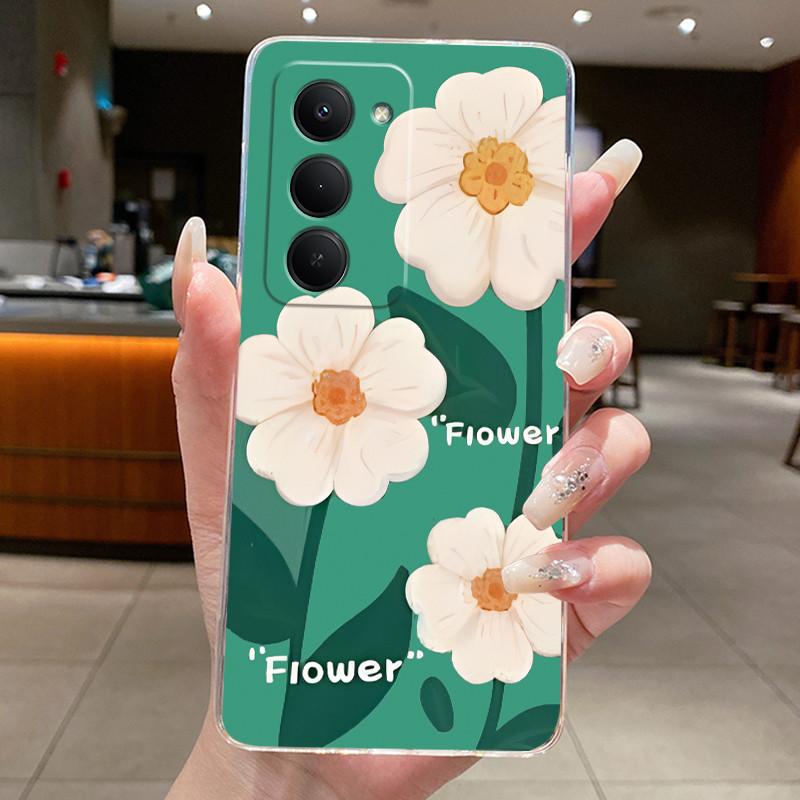 New Design For Redmi 15 5G Case Clear Luxury Fashion Butterfly Flower Pattern Soft TPU Silicone Phone Cover For Redmi15 5G Case