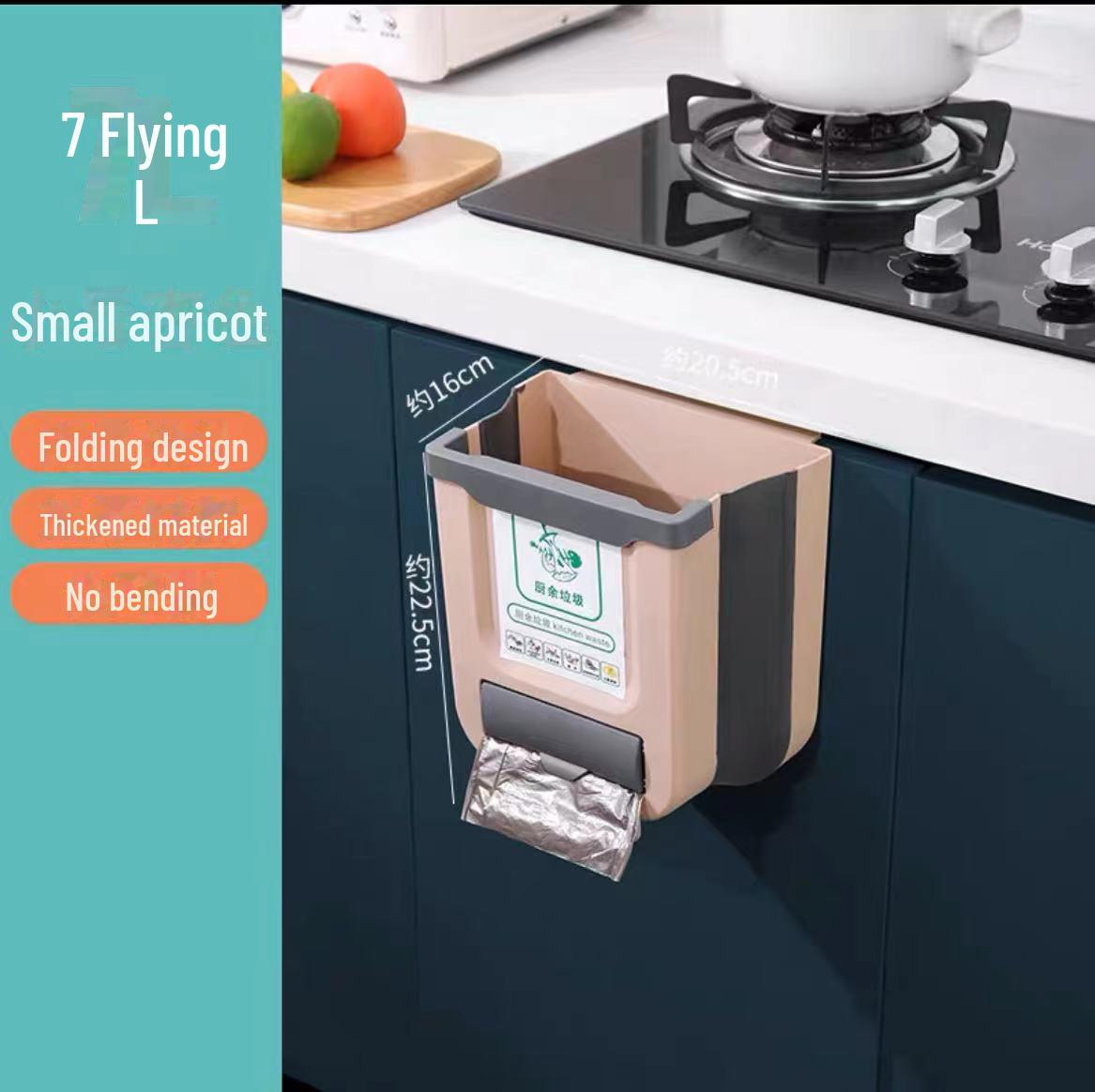 Креативное выдвижное настенное мусорное ведро для кухонных шкафов с подвесным хранилищем и складной конструкцией для легкой сортировки 7L 201623 1300₽