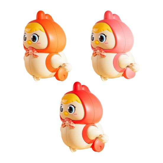 Wind-up Chick Crawling Toy Magnetic Mother Baby Chicken Swing Walking Toy Educational Interactive Spring Clockwork Animal Toy