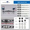 HEIGHTEN Bait Reel Handle Aviation Aluminum Shimano Daiwa Abu Garcia Universal Engn series V2.0 105/115mm (Dark Gray, V2.0-115mm) (1082)