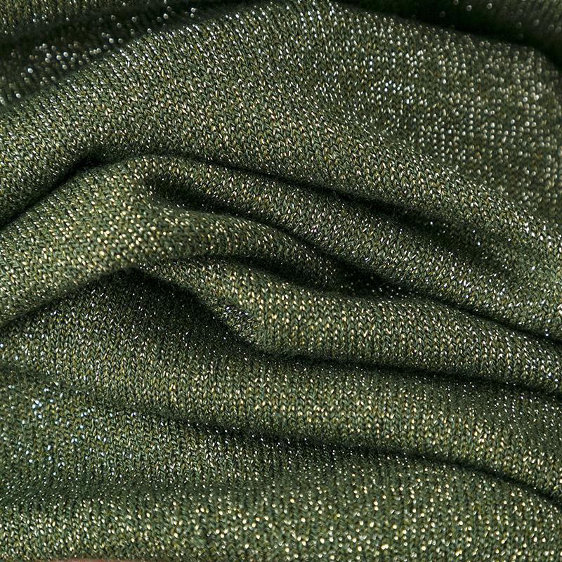 Sommer Damen Helles Seide Kurzarm Einfarbig Locker Dünn Rundhals Vielseitiges Halbarm Strick-T-Shirt