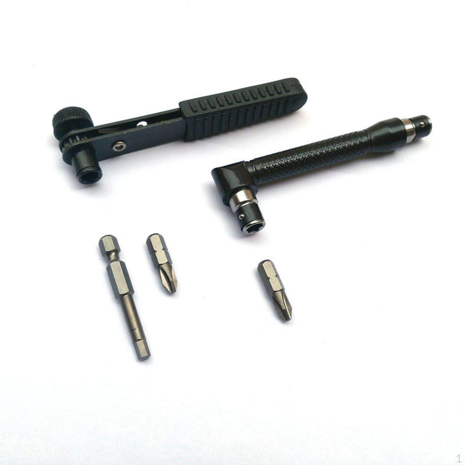 

6,35 мм 1/4 дюйма, трещоточный ключ + шестигранный торцевой ключ, черный инструмент для отвода для дома