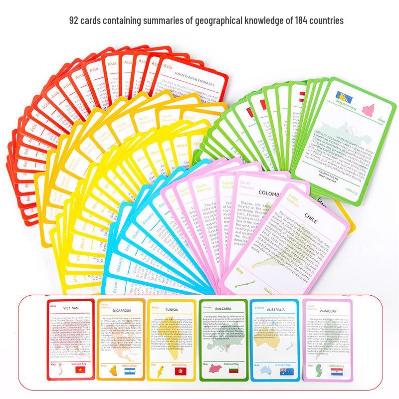 Cross-Border Children's Educational World Map Wooden Puzzle for Early Learning