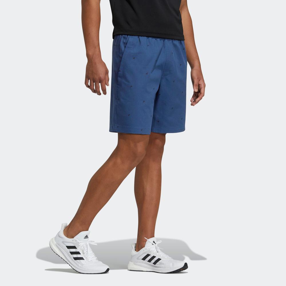 Adidas Graphic Logo Print Retro Athletics Shorts Men Shorts Navy GP0946