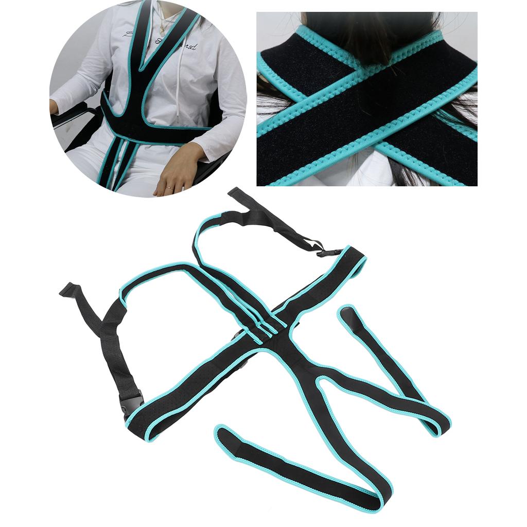 Wheelchair Seat Belt Soft Breathable Tightness Adjustable Wheelchair Safety Harness for Elderly Patient
