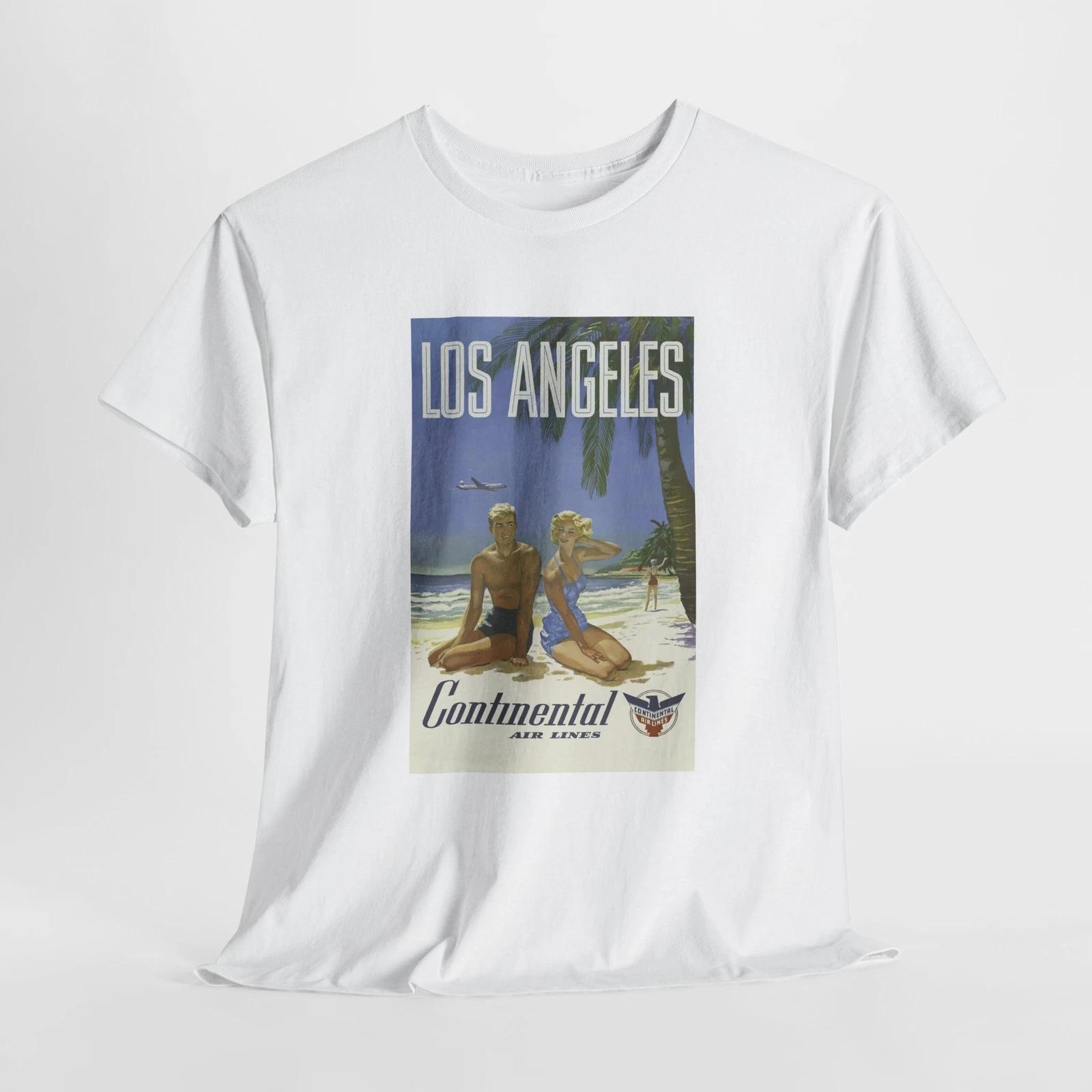 Vintage Los Angeles Tee, Summer T-Shirt, Beach Vacation Shirt XL