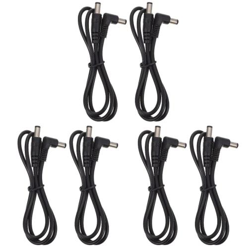 LIFKOME 6-Piece Effects Pedal DC Power Supply, Guitar Effects Pedal DC Cable, Accessories, Patch Cable, DC Adapter Cord, DC Cord, Musical