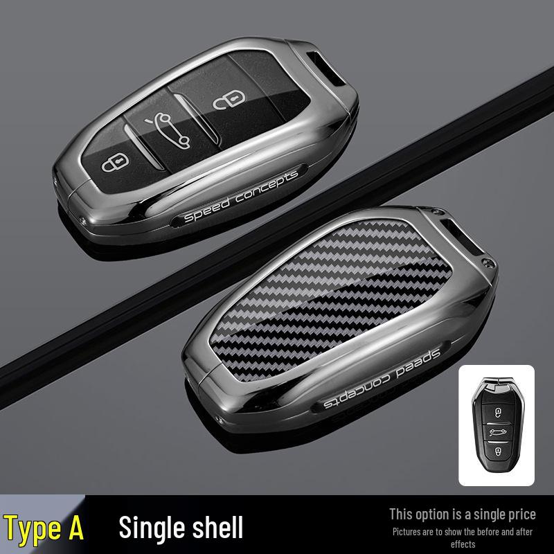 Peugeot Key Cover for Models 408, 308, 3008, 4008, 2008, and 508