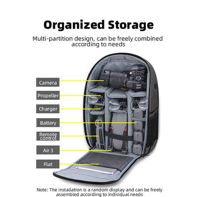 Backpack for Air 3/AVATA/FPV Racing Drones Professional SLR/DSLR Camera Photography Shoulder Bag Travel Bags Waterproof