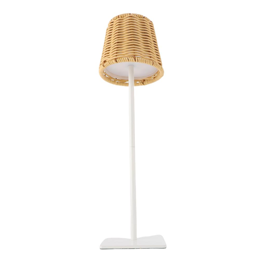 LED Tischlampe PC Rattan Geflochten 120LM 3 Farben Touch-Steuerung Wiederaufladbares Nachtlicht für Wohnzimmer Schlafzimmer Bar