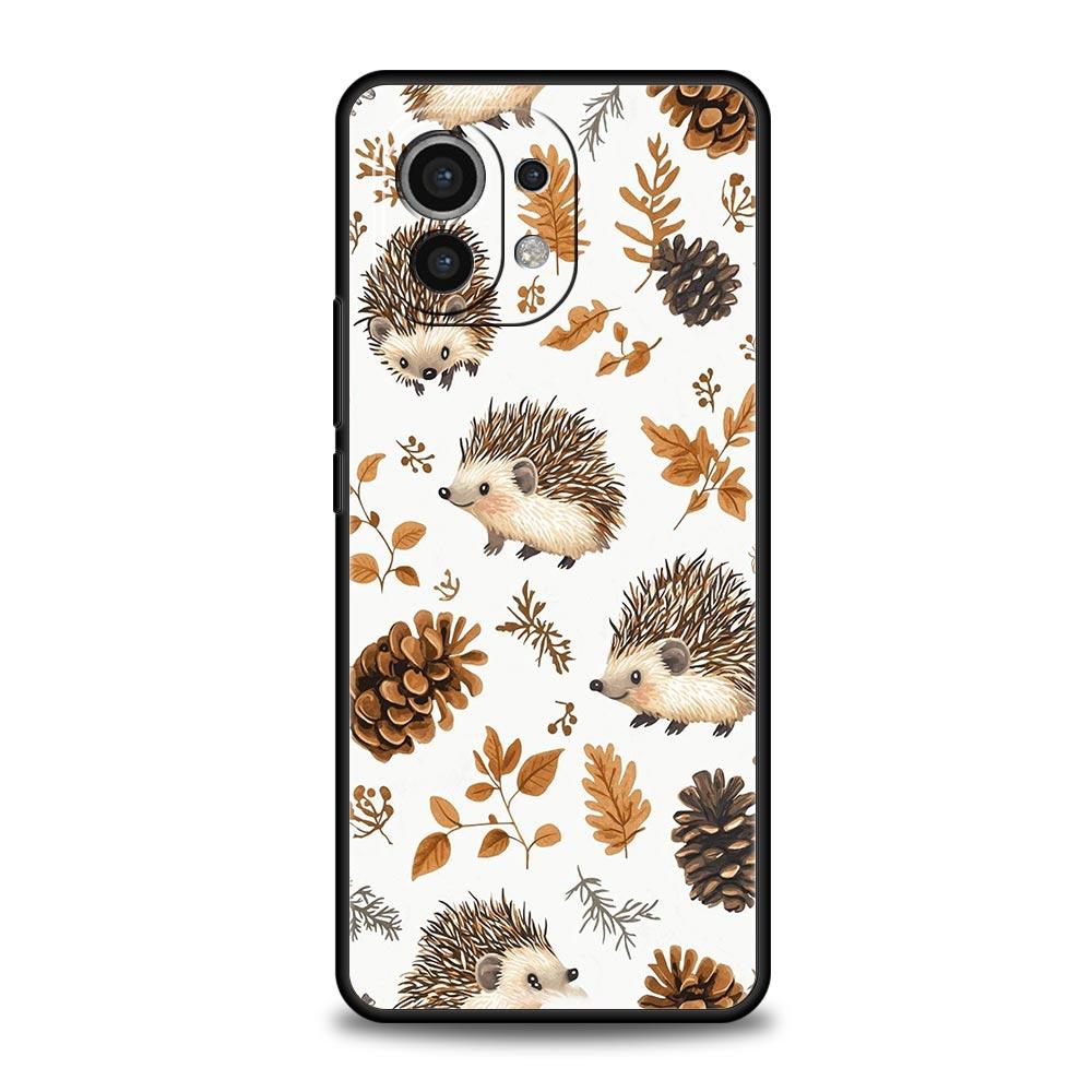 Süße kleine Igel Handyhülle für Xiaomi Mi 15 14 13 12 11 Lite 14T 13T 12T 11T Pro Poco X7 X6 X5 X3 Pro F6 F5 F4 Hülle