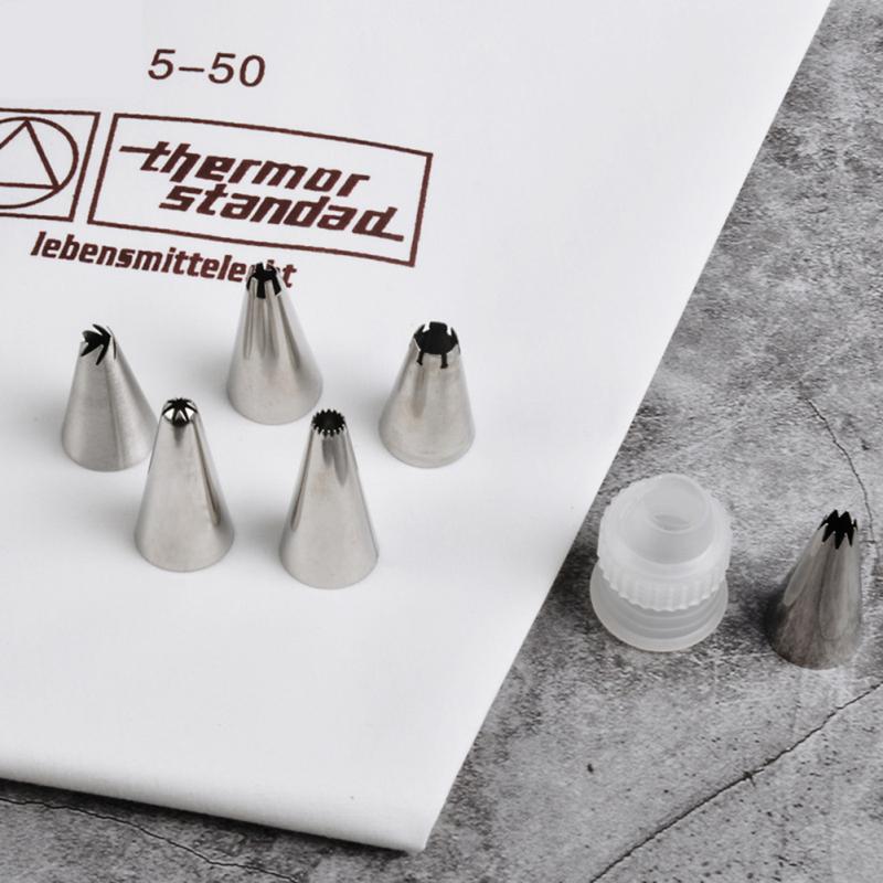 Spritzbeutel aus Baumwoll-Canvas, 6–60, wiederverwendbar, verdickt, professioneller Cremebeutel, Dressingbeutel