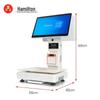 Hamilton AI Dual-Screen POS System with Integrated Scale CN plug (adapter included)