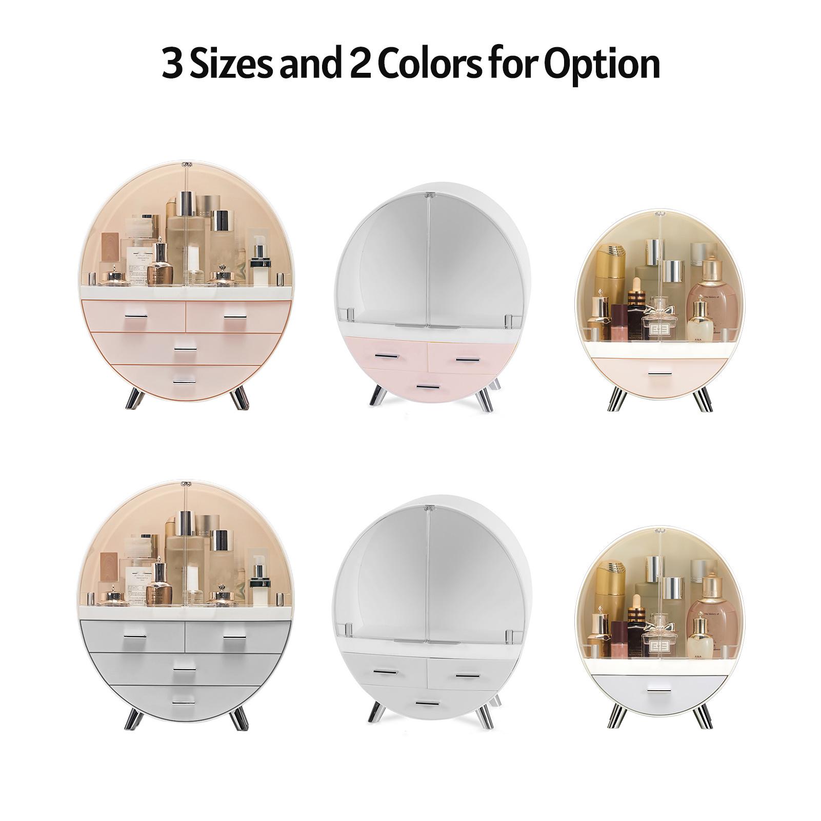 

Органайзер для макияжа большой емкости, витрина для косметики, элегантный настольный органайзер для хранения, шкаф