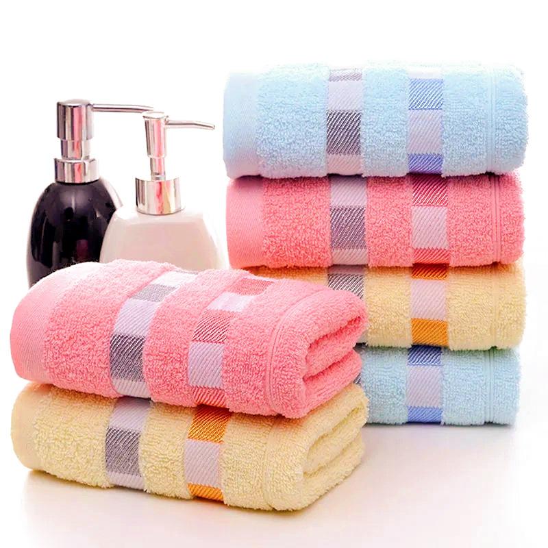 100% Bavlněný žakárový ručník - 100g Absorpční a zesílený pro mytí obličeje a koupel dospělých