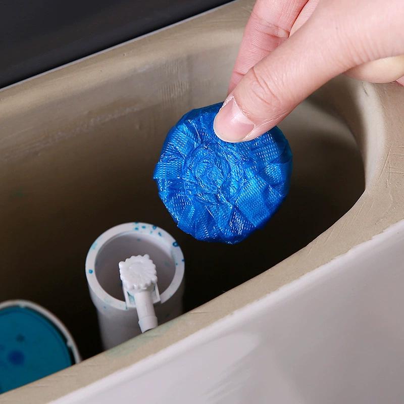 Blue Bubbles Scented Toilet Cleaner and Deodorizer with Descaling and Disinfection