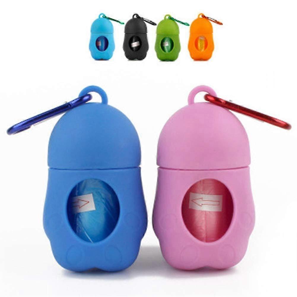 Portable Outdoor Dog Poop Bag Dispenser with Extra Thick Bags