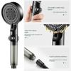 Bathroom Pause Switch Water Flow Regulation with 5 Spray Modes with Carbon Filter Handheld Shower Head High Pressure