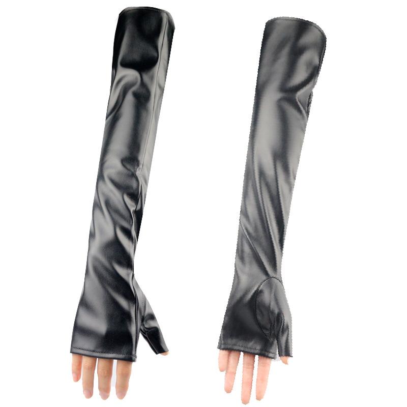 

Кожаные экстрадлинные перчатки с сенсорным экраном average size