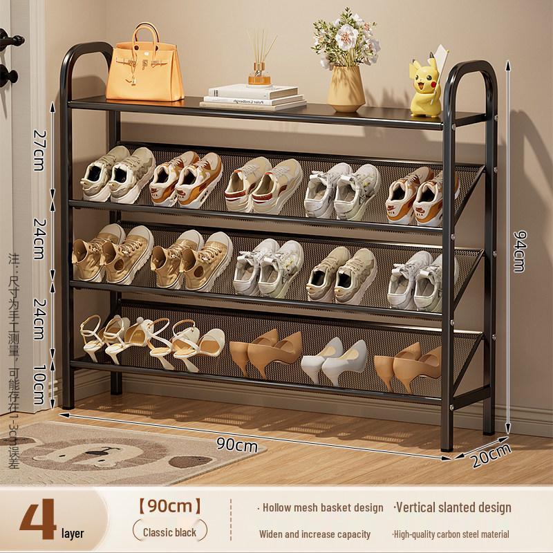 Compact Multi-Tier Shoe Rack for Entryways, Space-Saving Shoe Cabinet for Dorms and Small Rooms