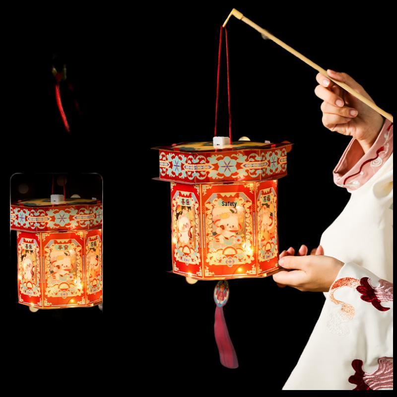 VANNY LOVE Mid-Autumn Festival DIY Luminous Hexagonal Lantern Kit