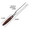 Stainless Steel Bbq Skewers With Wooden Handles For Outdoor Grilling And Meat Piercing