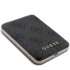 Guess 15W Wireless Powerbankgupb5Fp4Emgk 5000Mah Black/Black 4G Leather Metal Logo Magsafe