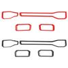  Fit For Ford Mustang 2024 Up ABS Center Console Air Conditioning Vent Decoration Cover Protective Sticker Car Interior Accessories