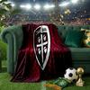 Cagliari Fußball Club Wappen Decken Flanelldecken Plüsch für Sofa Bett Geschenke für Männer Frauen Reise Picknickdecke Weihnachts-Fan-Geschenke