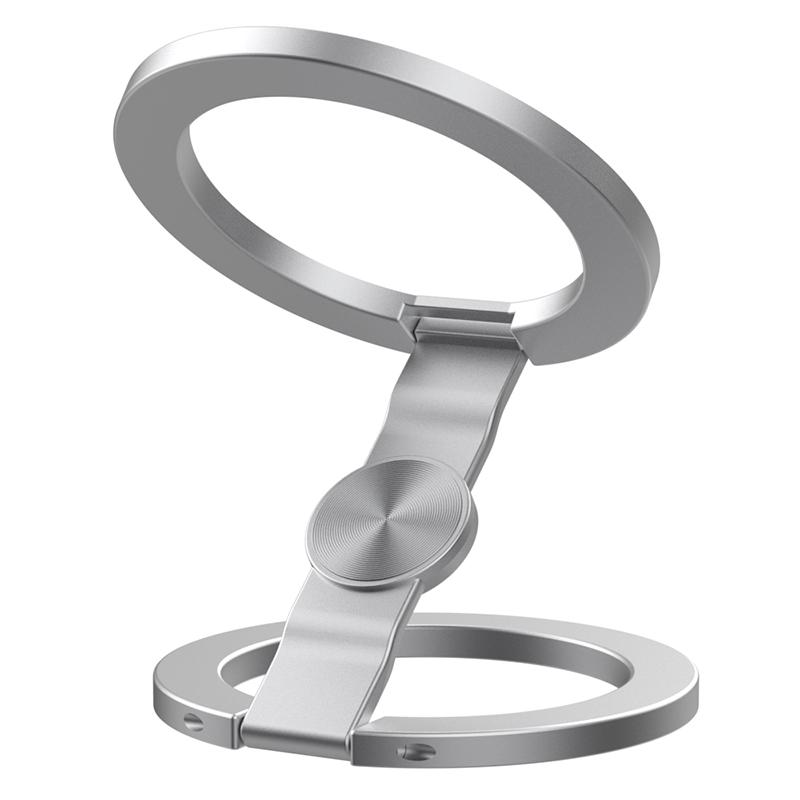 Suport magnetic cu inel pentru telefon, față-verso, compatibil MagSafe, cu suport (kickstand), pentru iPhone 16/15/14, Huawei, Xiaomi, Accesoriu Stand Grip