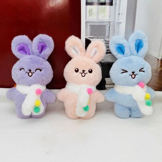 

14 см модный ключ очаровательное украшение кольцо кукла-кролик плюшевая