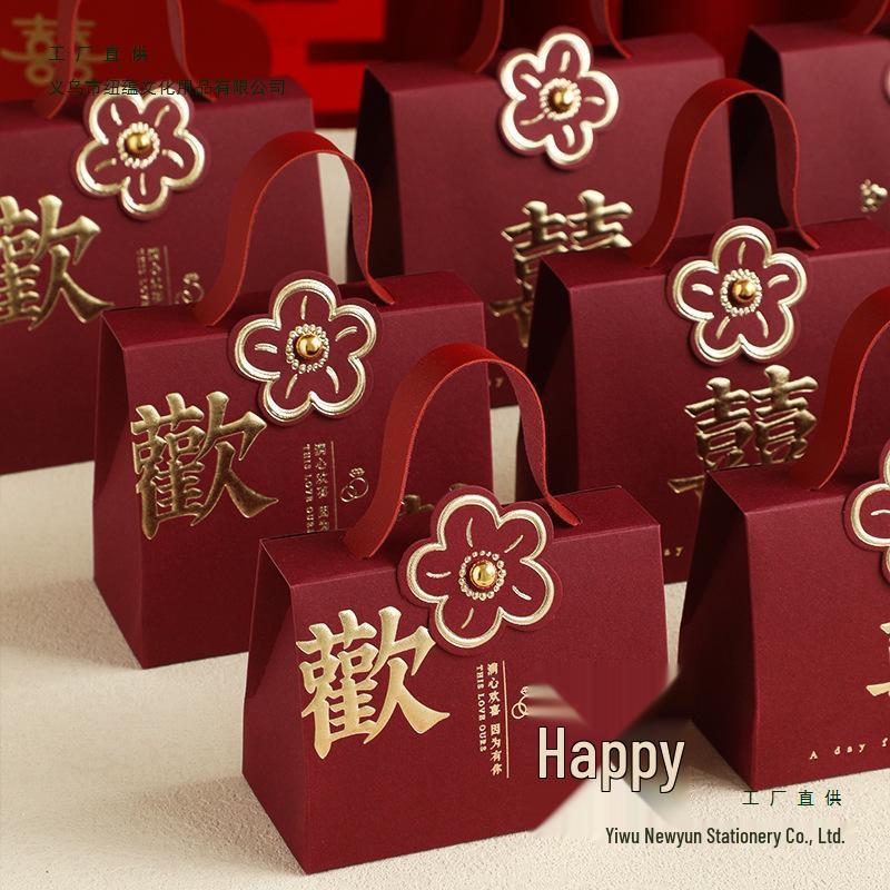 Elegant Large Wedding Candy Boxes 2025 - High-End Gift Bags