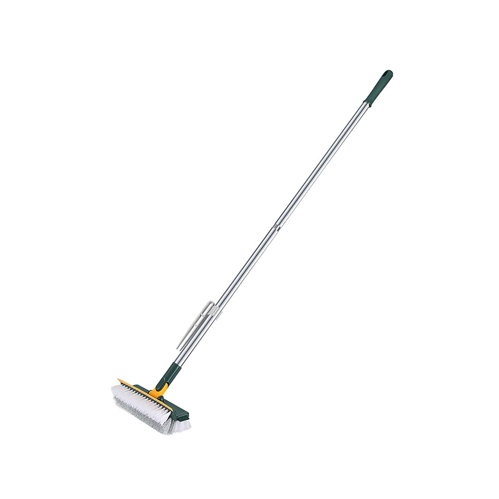 

Floor Scrub Brush With Long Handle, Multifunctional Floor Scrubber Brush, Rotating Stiff Bristle Floor Brush зелений