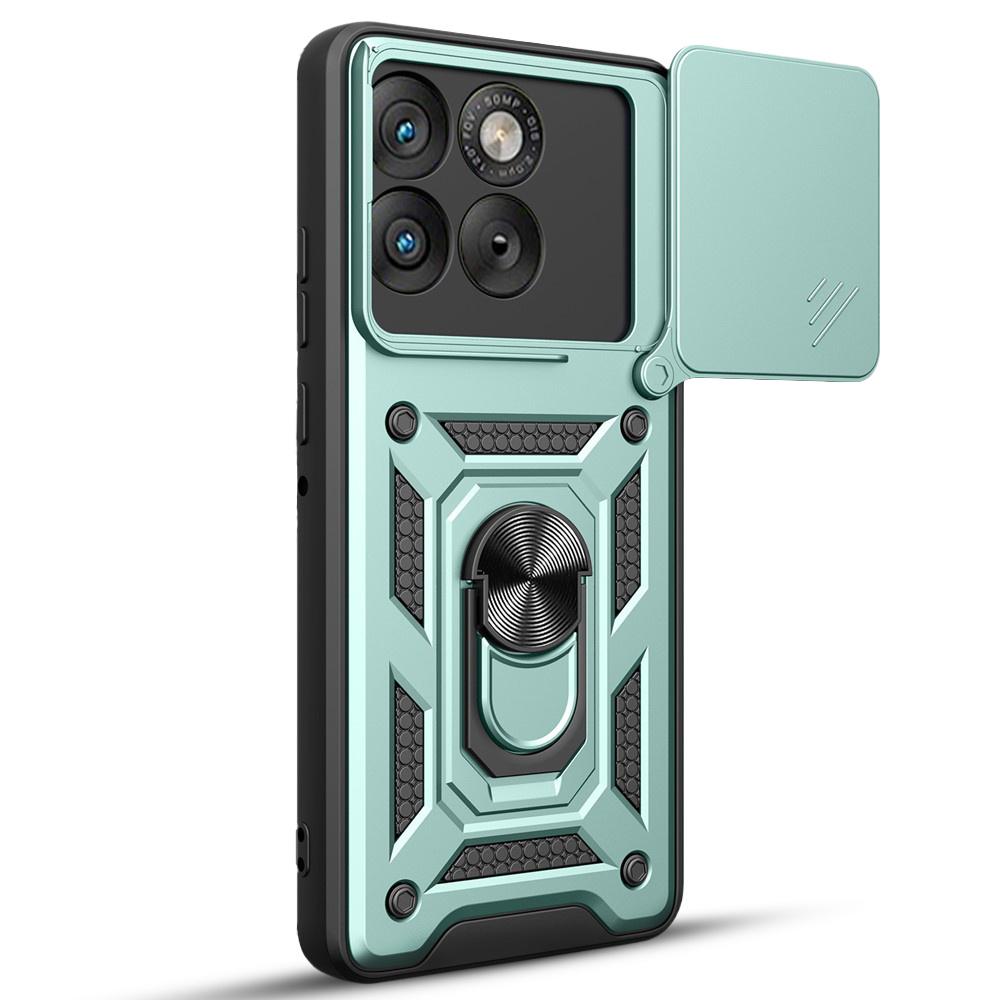 Armored case for Motorola Edge 70, CamShield Slide, green