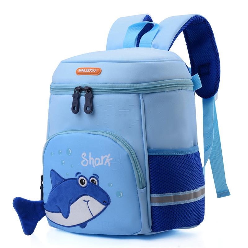 Adorable Shark Backpack For Kids Lightweight Stylish Water Bucket Design For School