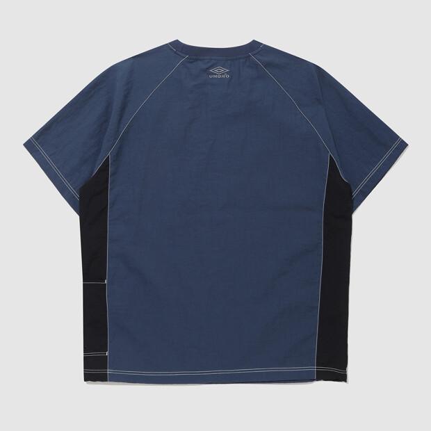 UMBRO Crispy Taslan Short Sleeve Piste Navy (Uq221Cwt58) (B Type)