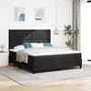 Boxspring Bed with Headboard Black 180 X 200 Cm Velvet