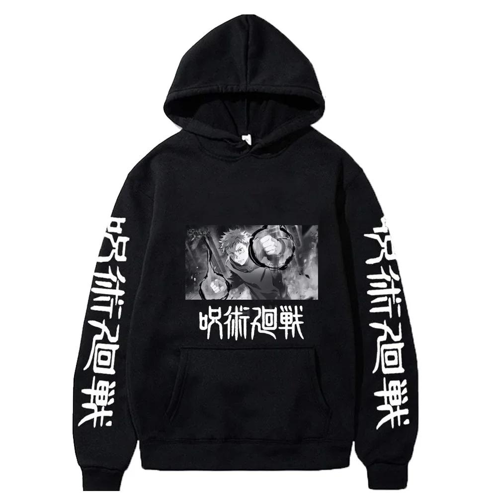 Anime Manga Print Unisex Hoodie Sweatshirt Full Sleeve Long-lasting Battle Animation Winter Hoodie Loose Sport Fleece Hoodie