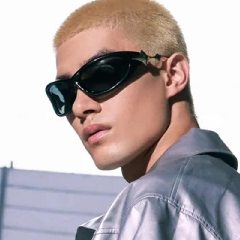 Women's Glasses Sun Protection UV Protection Fashion Personality XINGX Y2g Cyberpunk Street Shooting Catwalk Concave Sunglasses