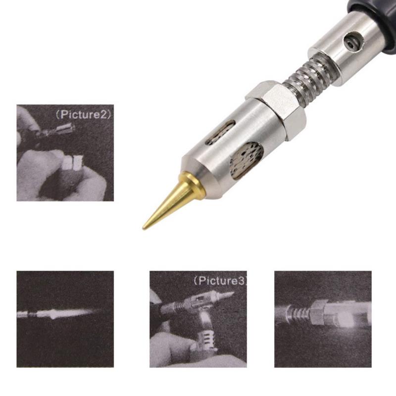 1300 Celsius butan 4v1 přenosná páječka sada Svařovací pero hořák hořák