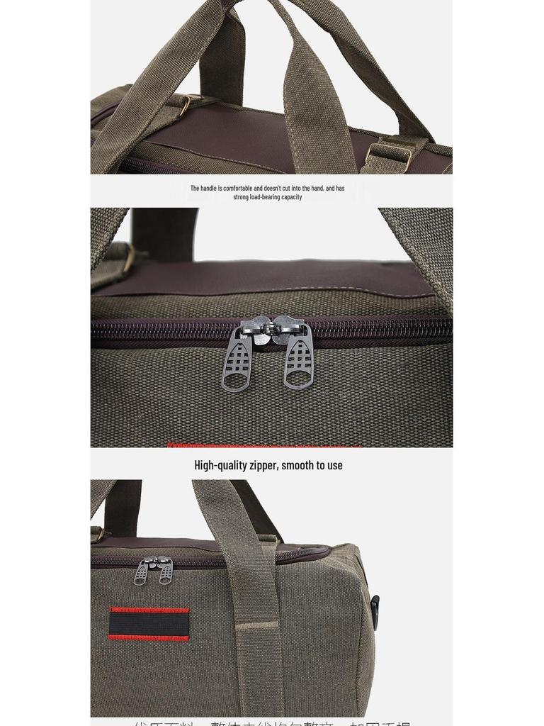 Extra Large Canvas Travel Bag for Men & Women - Handheld, Luggage, Short Trip, Thickened Design