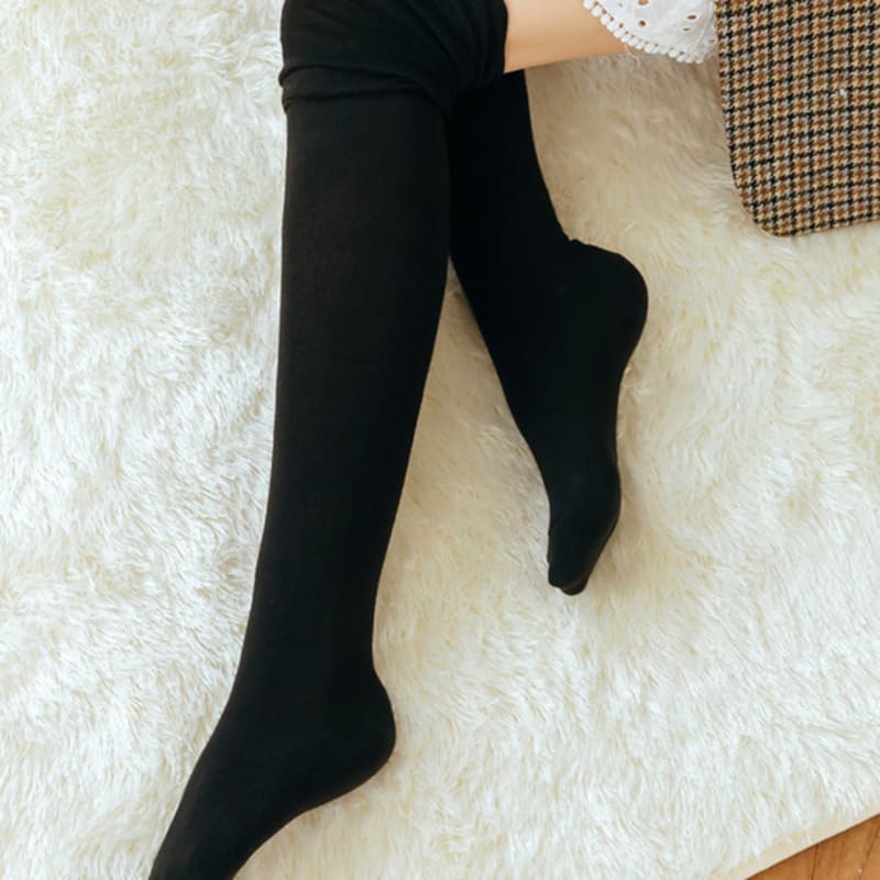 Biarritz Socks [2SET] Dorothy Soft Cotton Over Knee Socks 4 Colors