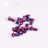 12 Pezzi/Confezione Colorati Rotor Freno a Disco Bici MTB Bicicletta Viti Torx T25 Acciaio Inossidabile M5*10mm Strada